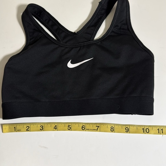 Nike XS Black sports bra dry fit women’s athletic cheer volleyball soccer - Picture 4 of 4